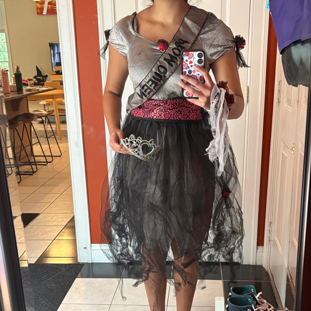 Prom Queen Corpse with Sash, Tiara, Belt, and Corsage